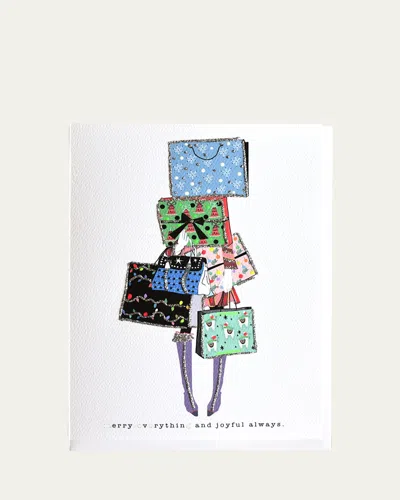 Verrier Merry Everything And Joyful Always Greeting Card In Multi