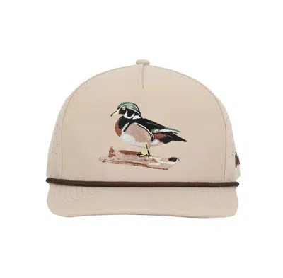 Versa Wood Duck Performance Rope Adjustable Hat In White