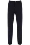 Versace Cotton Gabardine Pants In Blue