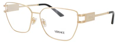 Versace 0ve1301 Metal Eyeglasses With Demo Lenses, 57-15-140 In 1002 - Gold / Demo