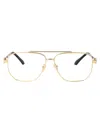 Versace 57mm Irregular Square Optical Glasses In Gold
