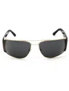 Versace Rectangle-frame Sunglasses In Black