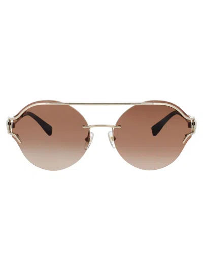 Versace 0ve2184 Sunglasses In Pale Gold - Brown Gradient