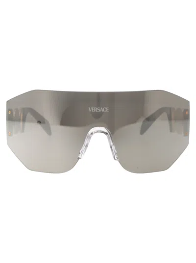Versace 0ve2258 Sunglasses In 10026g Grey Mirror Silver