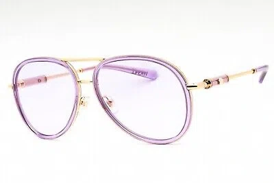 Pre-owned Versace 0ve2260-10021a Transparent Lilac-gold Sunglasses