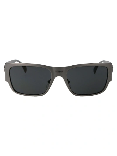 Versace 0ve2262 Sunglasses In 126287 Gunmetal