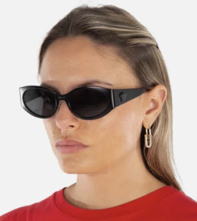 Pre-owned Versace 0ve2263-126187 Matte Black Sunglasses In Gray