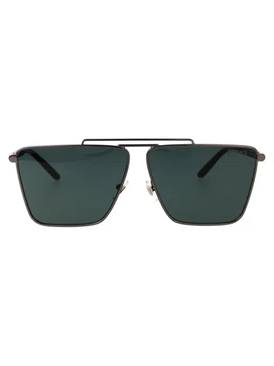 Versace 0ve2266 Metal Rectangle Sunglasses In Green