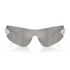 Versace 0ve2280 Eclipse Grigio Chiaro Specchiato Argento Sunglasses In Silver