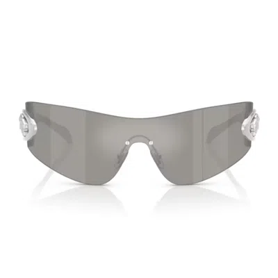 VERSACE VERSACE 0VE2280 ECLIPSE GRIGIO CHIARO SPECCHIATO ARGENTO SUNGLASSES