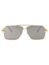 Versace 63mm Pilot Sunglasses In Gray