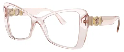 Versace 0ve3312 Acetate Eyeglasses 53-19-145 In Pink