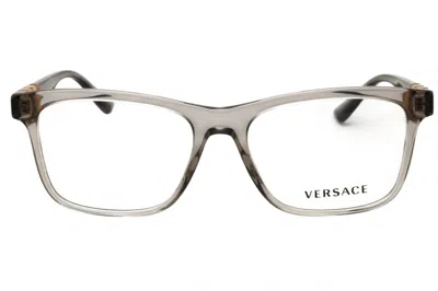 Versace Rectangle-frame Glasses In Gray