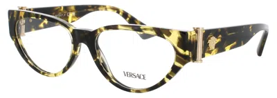 Versace 0ve3366 Eyeglasses 53-16-140 In Acetate, Demo Lenses In Multi