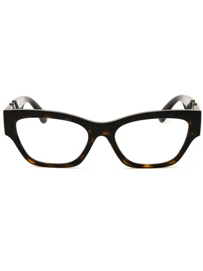 Versace Medusa Biggie Cat-eye Glasses In Brown