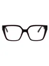 Versace Wayfarer-frame Glasses In Black