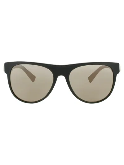 Versace 0ve4346 Sunglasses In Green - Brown Gold Mirror