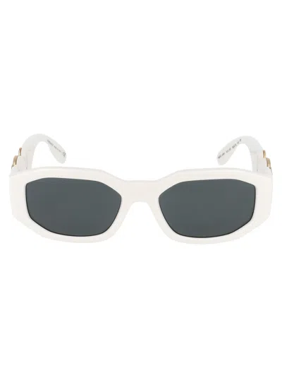 Versace 0ve4361 White Nylon Frame Sunglasses In Gray