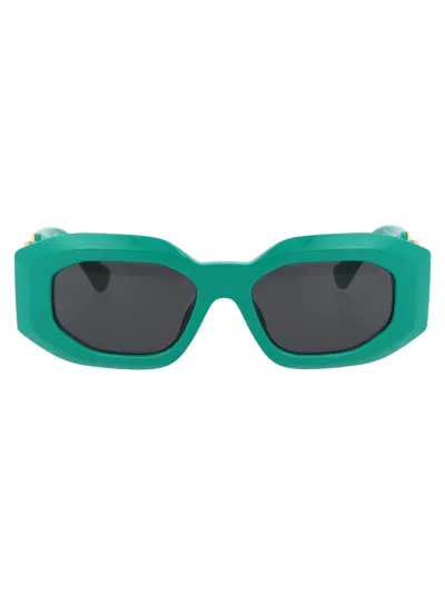 Versace 0ve4425u Sunglasses In 536487 Green