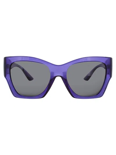 Versace 0ve4452 Sunglasses In Violet - Smoke