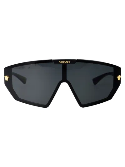 Versace 0ve4461 Sunglasses In Gb1/87 Black