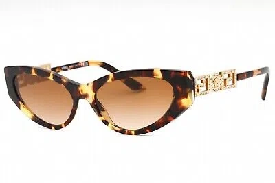Pre-owned Versace 0ve4470b-547013 Tortoise Sunglasses