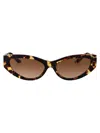 Versace Bright Greca Embellished Cat-eye Sunglasses In Brown