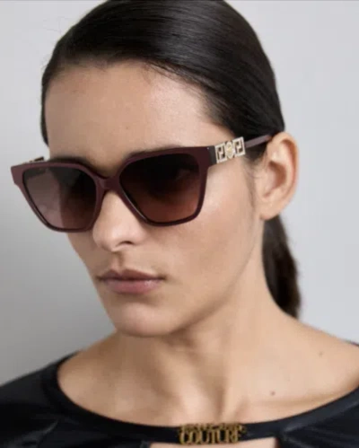 Pre-owned Versace 0ve4471b-54755m Pastel Pink Sunglasses