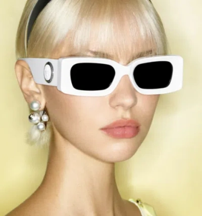 Pre-owned Versace 0ve4474u-314/87 White Sunglasses