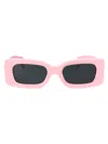 Versace Medusa Rectangle Plastic Sunglasses In 548587 Pink