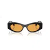 Versace 0ve4480u Angular Black Sunglasses In Multi