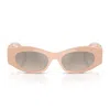 Versace Oval Sunglasses In Neutral