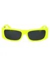 Versace Rectangle-frame Sunglasses In Yellow