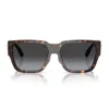 Versace Biggie 57mm Rectangular Sunglasses In Brown