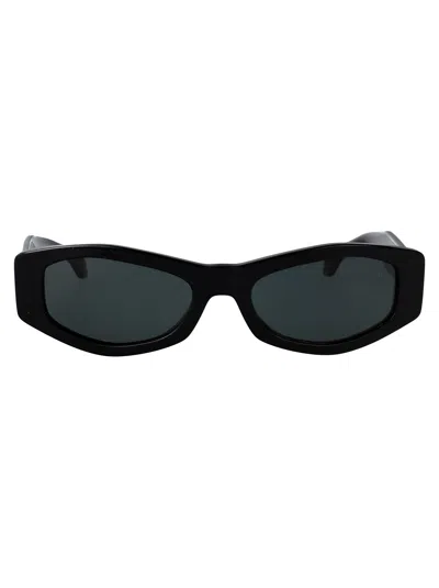 Versace 54mm Irregular Sunglasses In Black