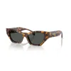 Versace 0ve4488u Bold Angular Cat-eye Sunglasses In Brown