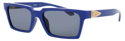 Versace 0ve4490u Men's Acetate Sunglasses 55-18-140 In 5450 - Royal Blue / Smoke