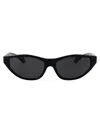Versace Full Frame Sunglasses In Black