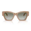 Versace Geometric-frame Sunglasses In Neutral