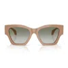 Versace Geometric-frame Sunglasses In Neutral