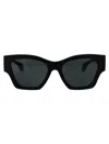 Versace Logo-plaque Cat-eye Frame Sunglasses In Black