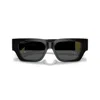 Versace 0ve4497u Rectangular Sunglasses In Black