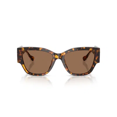Versace 0ve4509u Oversized Tortoiseshell Acetate Sunglasses In Brown