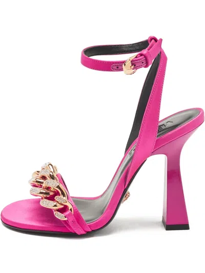 Pre-owned Versace 100mm Chain-detailed Sandals