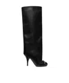 Versace 105mm Opera Bow Boots In Black