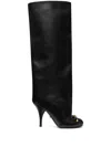 Versace 105mm Opera Bow Boots In Black