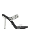 Versace 105mm Slice Sandals In Black