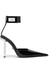 Versace 105mm Slice Slingback Pumps In Schwarz