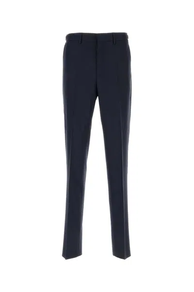 Versace Dark Blue Wool Pant
