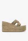 Versace 115mm Medusa Espadrille Sandals